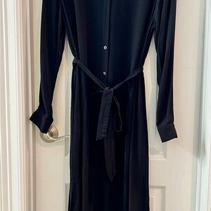 Black Long-Sleeve Dress PtP 18 L 45